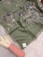Tanirika(saree) - Sage green - Image 3