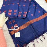 Soft silk cotton in Royal blue
