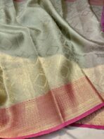 Sukhi (saree) - Gold & Pink - Image 3