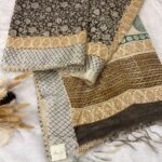 Block printed Tussar - 003