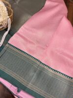 Desert factory (semi silk saree) - Pink lamingtons - Image 3