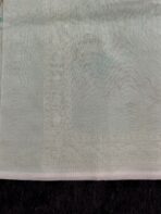 Light blue Kota silk saree with florals embroidered - Image 3