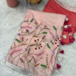 Gulnar bloom (organic linen cotton) - Blush pink