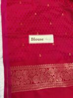 Suchitra (semi silk saree) - Hot pink - Image 4