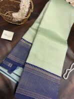 Desert factory (semi silk saree) - Blueberry