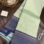 Desert factory (semi silk saree) - Blueberry