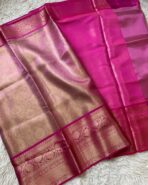 Sukhi (saree) - Dusty rose and Pink - Image 4