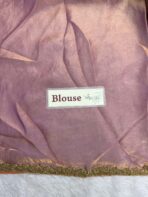 NoorPatta (Space silk saree) - Dusty rose - Image 3