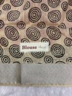 Block printed Tussar - 001 - Image 3