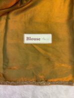 NoorPatta (Space silk saree) - Golden mustard - Image 3