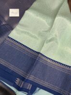 Desert factory (semi silk saree) - Blueberry - Image 3