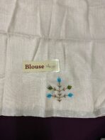 Gulnar bloom (organic linen cotton) - Blues - Image 5