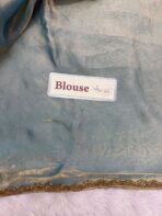 NoorPatta (Space silk saree) - Ice blue - Image 3