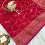 Suchitra (semi silk saree) - Hot pink