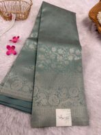 Thulir (self tone jacquard) - Pastel blue - Image 2