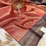 Thenral Poovizhi (dual tone soft silk) - Rose and deep plum