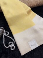 Thulir (Dual tone jacquard) - Pastel yellow