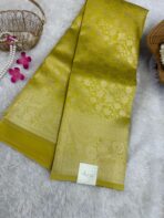 Thulir (self tone jacquard) - Pastel yellow