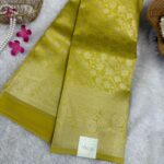 Thulir (self tone jacquard) - Pastel yellow