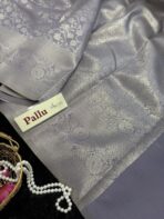 Thulir (self tone jacquard) - Lilac - Image 4