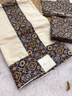 Charutha (cotton kalamkari set mundu) - 003
