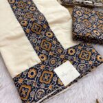 Charutha (cotton kalamkari set mundu) - 003