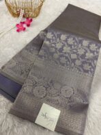 Thulir (self tone jacquard) - Lilac - Image 2