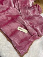 NoorPatta (Space silk saree) - Salmon - Image 2