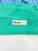 Jessi (Mul chanderi saree) - True blue & Turqoise - Image 3