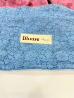 Jessi (Mul chanderi saree) - Maroon & Blue - Image 3