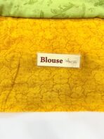 Jessi (Mul chanderi saree) - Lime & Yellow - Image 3