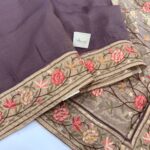 Kamini (Crush tissue Organza) - Amethyst