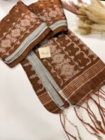 Raaga (Ikat woven Mul tissue) - Brown