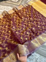 Sukhi (saree) - Mauve - Image 4