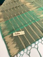 Hiranya (Crushed tissue silk) - Persian green - Image 2