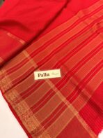 Alankrita (Banarasi georgette) - Vermilion Red - Image 3
