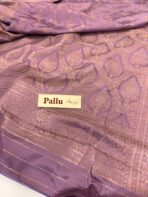 Suchitra (semi silk saree) - Lilac - Image 2