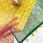 Sithara (Banarasi soft silk) - Yellow & Green