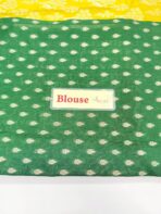 Sithara (Banarasi soft silk) - Yellow & Green - Image 3