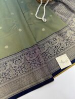 Roopam (Kancheevaram soft silk) - Silk Pistachio - Image 2