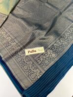 Roopam (Kancheevaram soft silk) - Silk Pistachio - Image 3