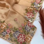 Matilda (Organza Silk) - Metallic rose gold