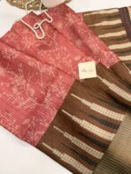 Gulabi (Kattam Tussar silk) - Peach