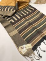 Gulabi (Kattam Tussar silk) - Mustard - Image 3