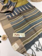 Gulabi (Kattam Tussar silk) - Sheen green - Image 6