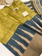 Gulabi (Kattam Tussar silk) - Sheen green - Image 2