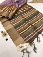 Gulabi (Kattam Tussar silk) - Lilac - Image 3