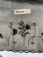 Iris (Metallic tissue silk) - Steel blue - Image 5