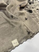 Iris (Metallic tissue silk) - Platinum glow - Image 3