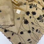 Iris (Metallic tissue silk) - Antique gold